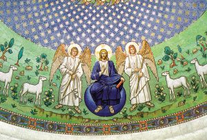 Mozaika w Katedrze Ormiańskiej we Lwowie - Chrystus z aniołami