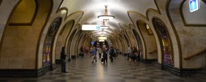 Witraże w metrze