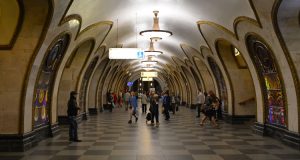 Witraże w metrze