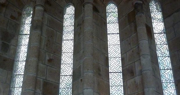 Witraże z Mont Saint Michel
