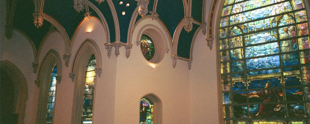 Witraże Tiffany w kościele Prezbiteriańskim w Baltimore